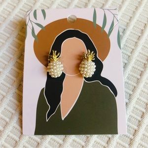 Pearly Pineapple Earrings